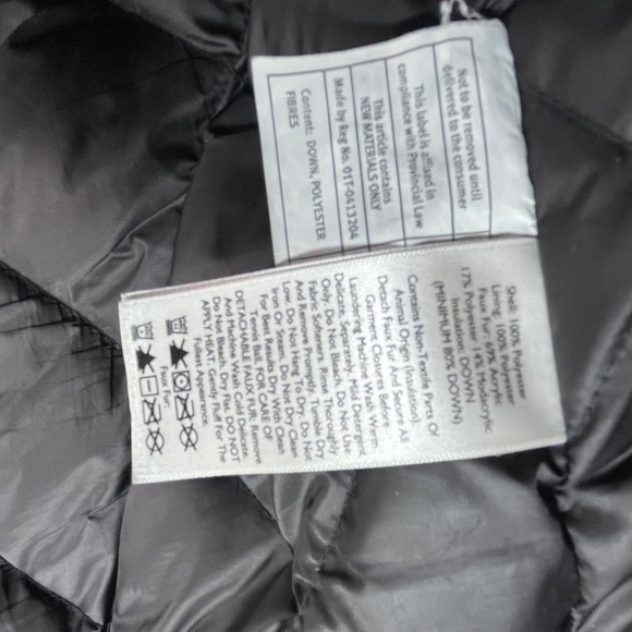 Eddie Bauer WeatherEdge Gray Herringbone Down Parka Hooded Winter Coat Womens L - Picture 7 of 13